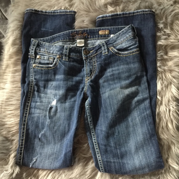 Silver Frances Bootcut JEANS SIZE 29 - Picture 4 of 9